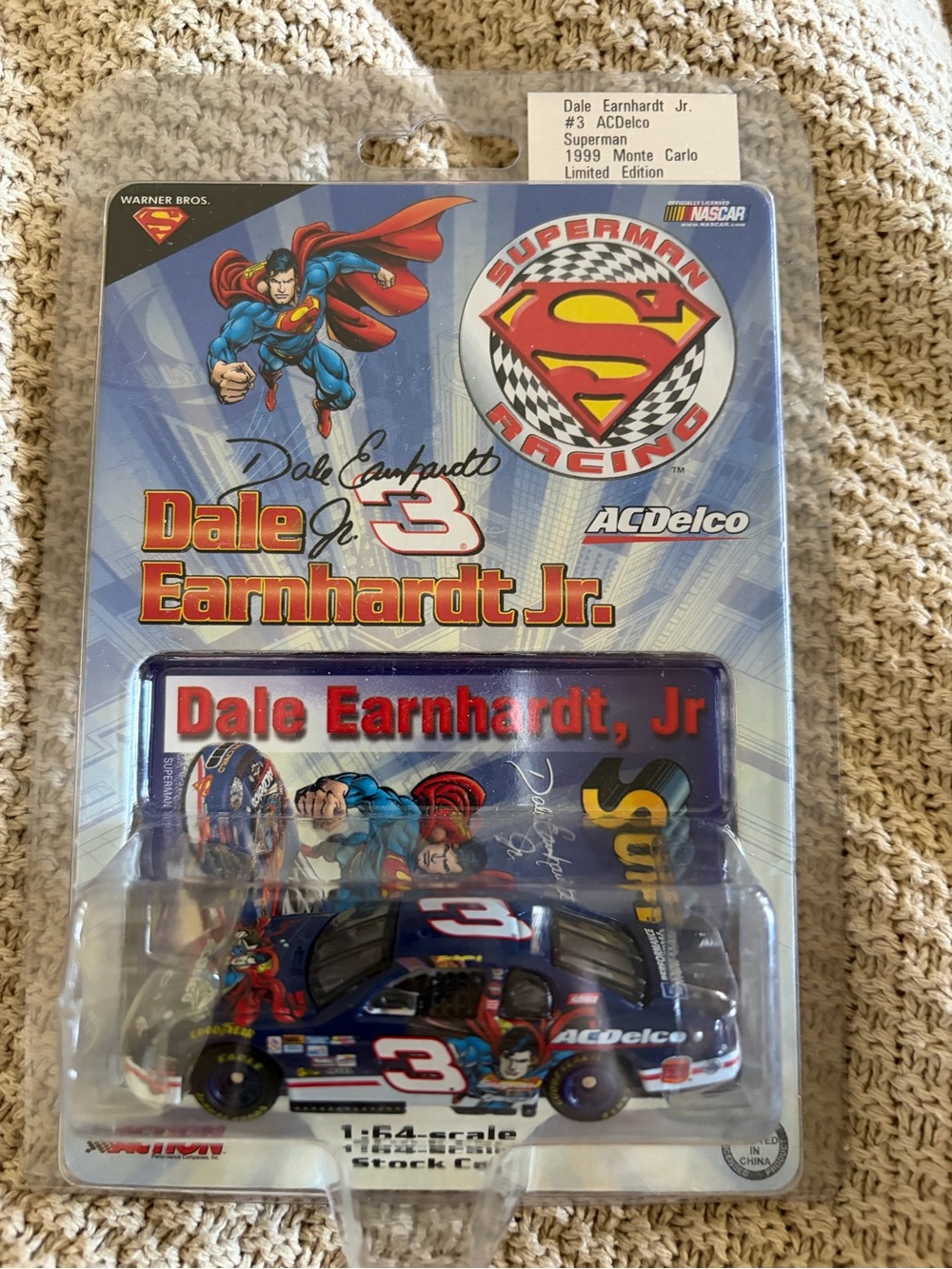 NEW Dale Earnhardt Jr. #3 Superman Racing Collectible Toy Car - Blue GIFTS